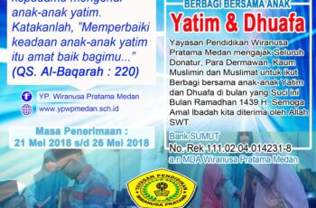 INDAHNYA RAMADHAN 1439 H BERBAGI BERSAMA ANAK YATIM DAN DHUAFA
