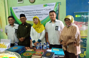 SD SWASTA WIRA MANDIRI TERIMA BANTUAN LAPTOP DAN 45 AL-QURAN TERJEMAHAN DARI PT. PEGADAIAN PERSERO