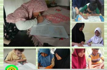 SISWA YPWP MELAKSANAKAN PEMBELAJARAN DENGAN DARING